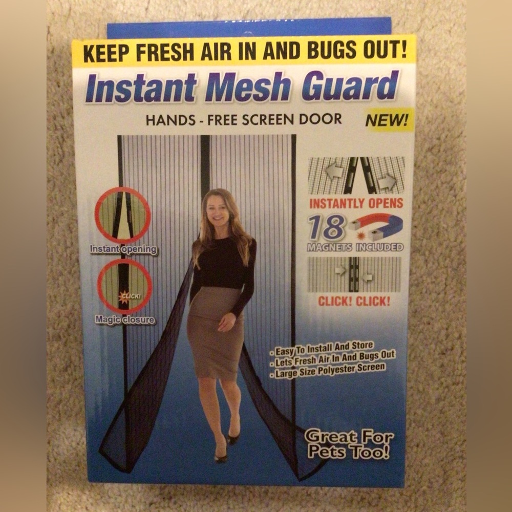 Instant Mesh Guard (Hands Free Screen Door)